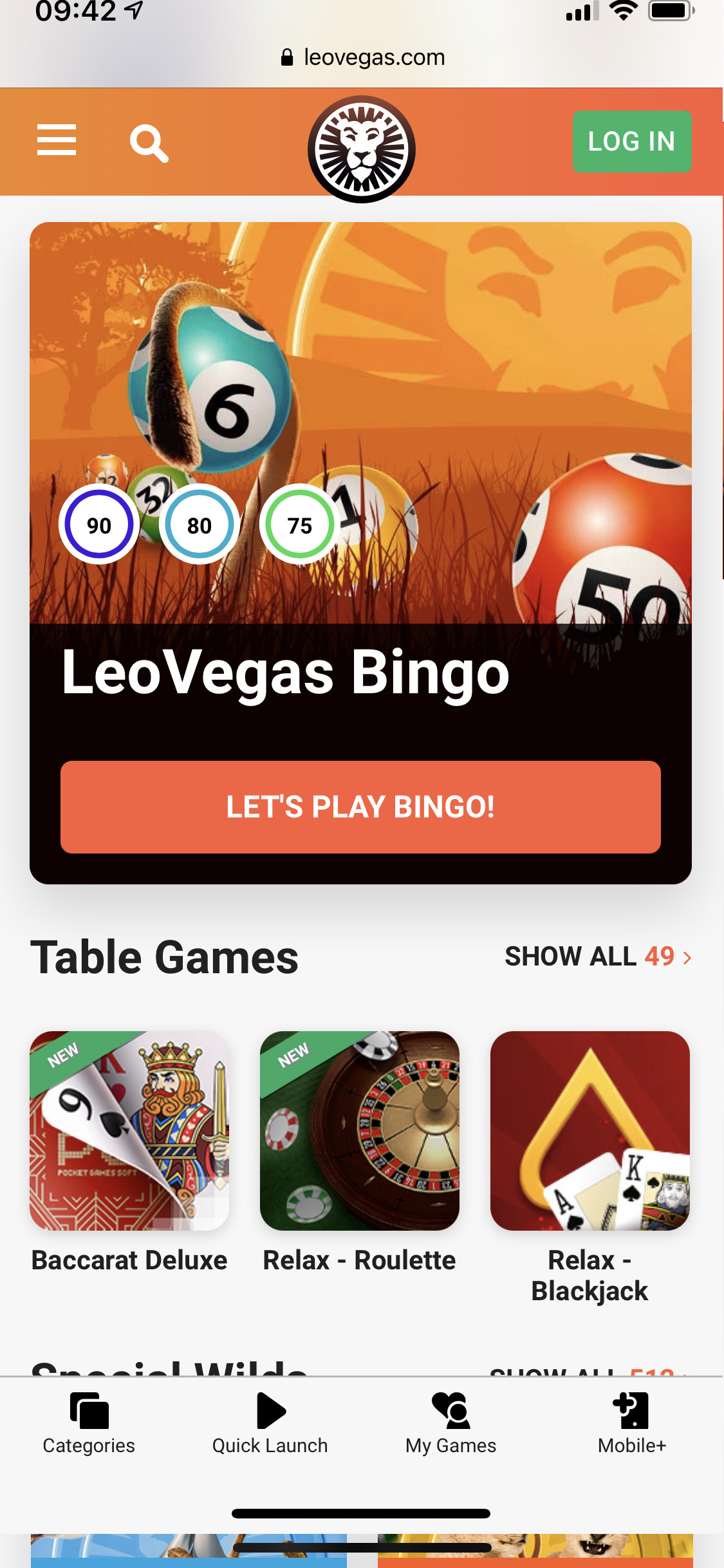 LeoVegas lanserar Bingo